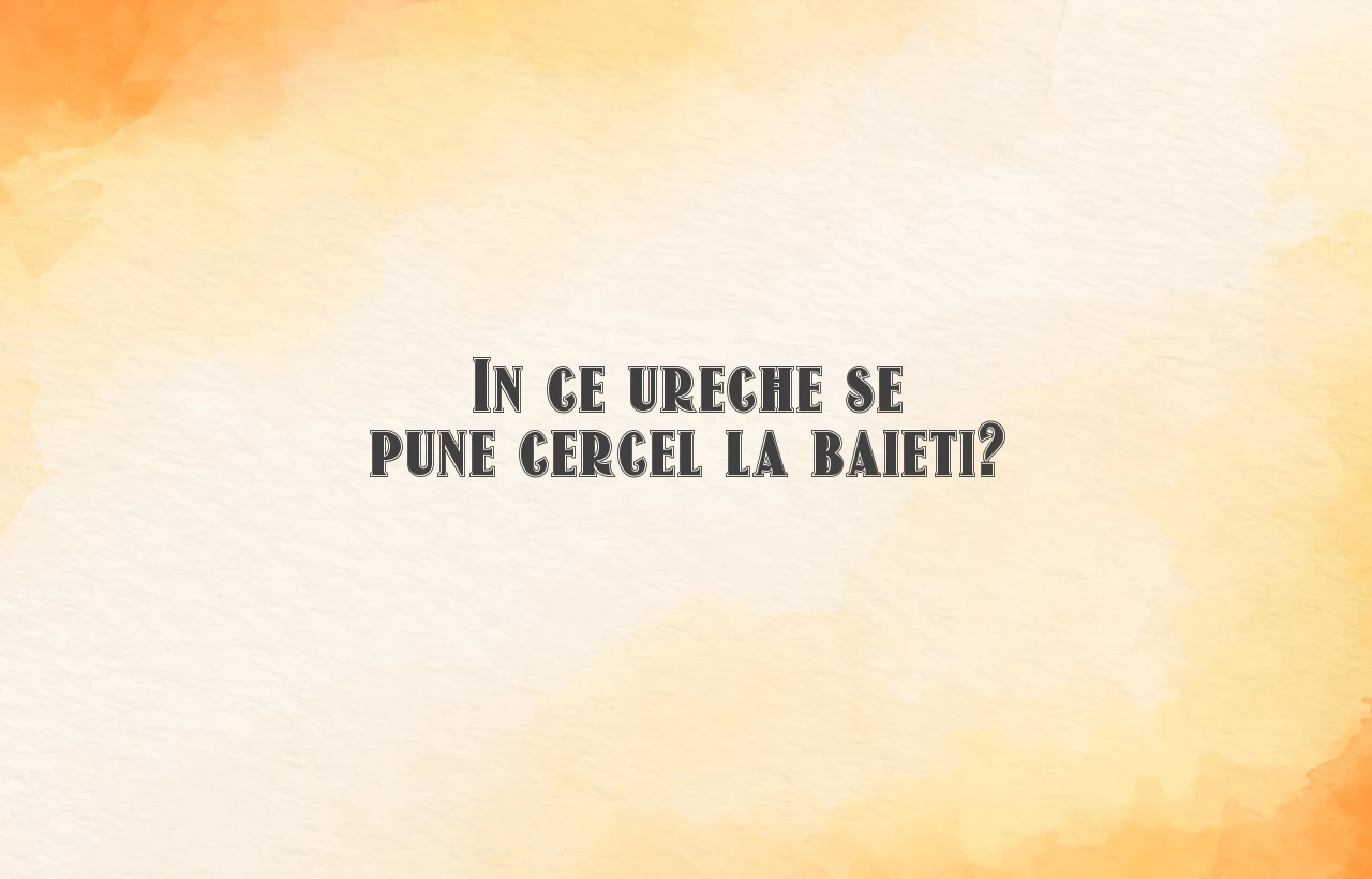 in ce ureche se pune cercel la baieti