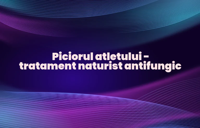 piciorul atletului tratament naturist